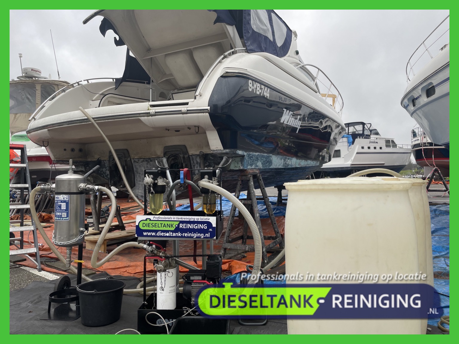 Tankcleaning voor de pleziervaart