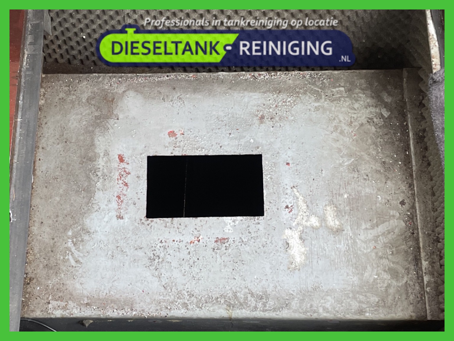 Dieseltank reiniging op een Doerak